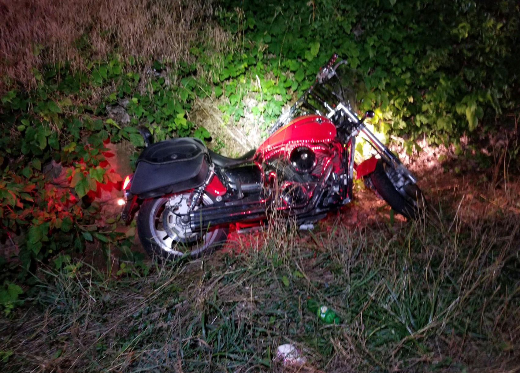 Deer leads to motorcycle wreck